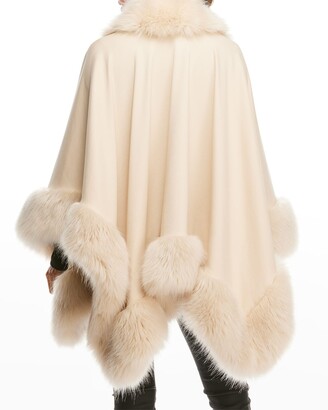 Fabulous Furs Drapped Faux-Fur Shawl