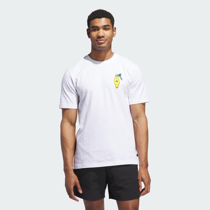 adidas Chip In Nyc Graphic Tee White S Mens