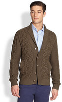 Thumbnail for your product : Façonnable Cotton/Cashmere Cable-Knit Cardigan