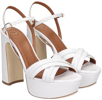 Malone Souliers Mila Sandals In White Leather