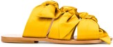 Thumbnail for your product : Gia Couture Bow Detail Flat Sandals