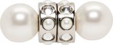 Thumbnail for your product : Givenchy White Pearl Magnetic Stud Earrings
