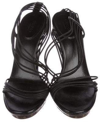 Gucci Elastic Slingback Sandals