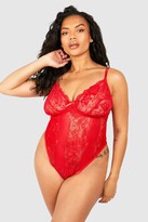 Thumbnail for your product : boohoo Plus Lace one piece