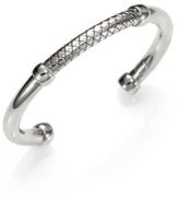 Thumbnail for your product : Bottega Veneta Sterling Silver Woven Cuff Bracelet