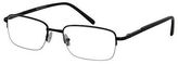 Thumbnail for your product : Ebe Men Black Rectangle Half Rim Eyewear Spring Hinge Reading Glasses