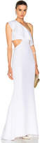 Thumbnail for your product : Cushnie Crepe Gown with Sash Detail