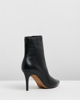 Thumbnail for your product : Atmos & Here Atmos&Here - Women's Black Heeled Boots - Bailey Leather Ankle Boots - Size 9 at The Iconic