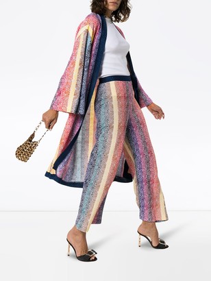 Mary Katrantzou Sola rainbow stripe knit cardigan