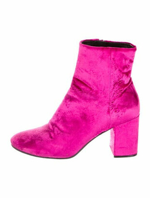 Balenciaga 2017 Ville Velvet Boots Pink - ShopStyle