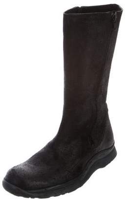 CNC Costume National Suede Mid-Calf Boots