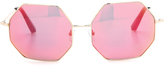 Thumbnail for your product : Matthew Williamson Geometric Mirrored Sunglasses