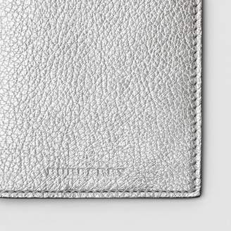Burberry Metallic Leather Passport Holder