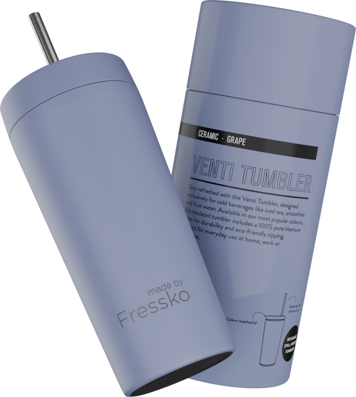 Purple Fressko Venti 600Ml/20Oz Tumbler Ceramic - Grape