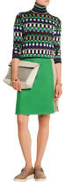 Thumbnail for your product : Jonathan Saunders Marisa Color-Block Wool-Gabardine Skirt
