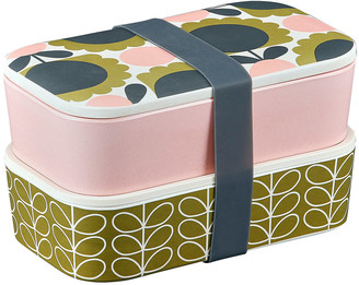 Orla Kiely Scallop Flower Bamboo 2 Tier Lunch Box - Forest