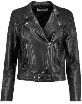 IRO Totem Textured-Leather Biker Jacket