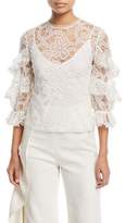 Thumbnail for your product : Alexis Ariell 3/4-Sleeve Lace Top