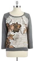 Thumbnail for your product : DKNY DKNYC Floral Print Sweater