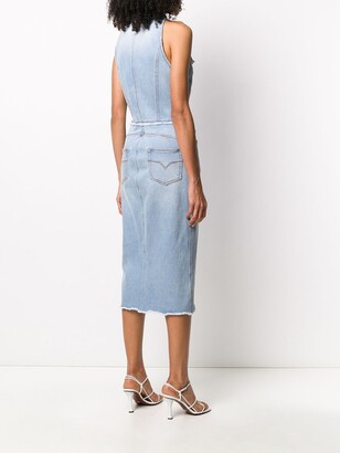 Versace Jeans Couture Fitted Denim Dress