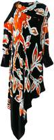 Thumbnail for your product : Peter Pilotto asymmetric draped floral dress