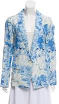 Thumbnail for your product : Tibi Structured Silk-Blend Floral Blazer
