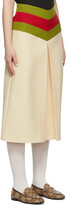 Thumbnail for your product : Gucci Beige Chevron Cady Skirt