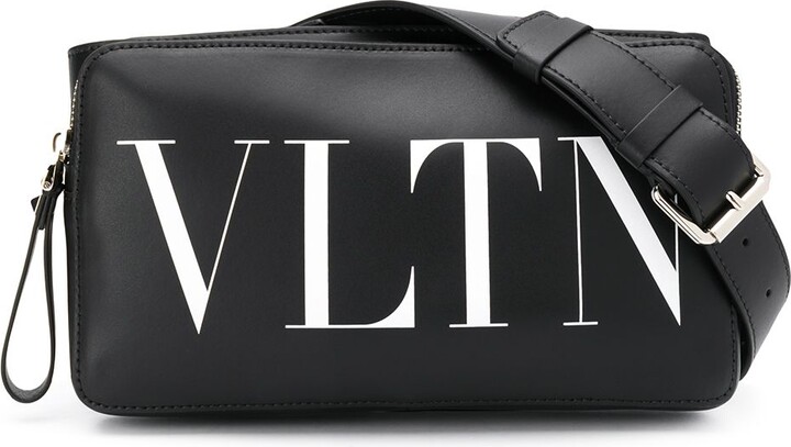 NEW Valentino Garavani VLTN Leather Belt Bag Black Rainbow $1080 NWT FREE  Ship
