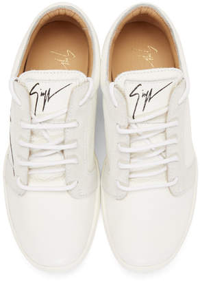Giuseppe Zanotti White Signature Sneakers
