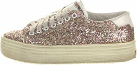 sequin wedge sneakers