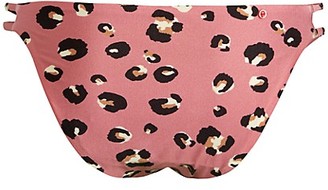 Red Carter Swim Leopard-Print Bikini Bottoms