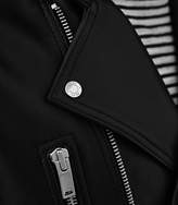 Thumbnail for your product : Reiss Hemming Quilted Leather Jacket