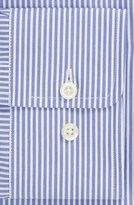 Thumbnail for your product : David Donahue Trim Fit Stripe Dress Shirt