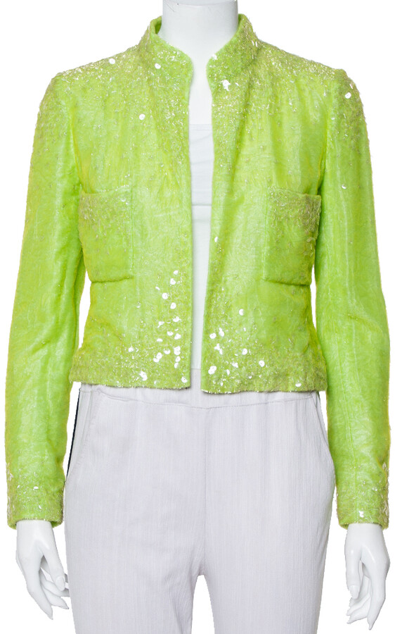 green sparkle jacket