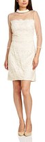 Thumbnail for your product : Little Mistress Women's Lace Overlay Mesh Shift 3/4 Sleeve Dress