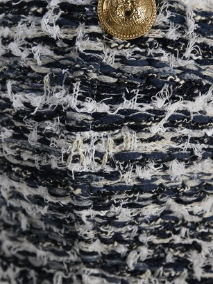 Balmain Tweed Cropped Bandeau Top