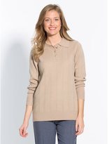 Thumbnail for your product : La Redoute CHARMANCE Sweater with Polo-Style Colla, Ribbed Edging