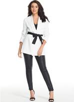 Thumbnail for your product : Michelle Keegan Monochrome Contrast Tie Front Blazer