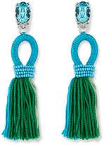 Thumbnail for your product : Oscar de la Renta Short Gradient Looped Tassel Earrings