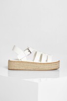 Thumbnail for your product : boohoo Cage Detail Espadrille Flatform