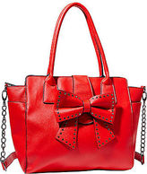 Thumbnail for your product : Betsey Johnson Handbag BJ34005 Sincerely Yours  Red Stud Bow Tote Shoulder Bag