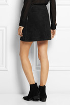 Thumbnail for your product : Saint Laurent Studded suede mini skirt