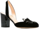 Thumbnail for your product : Charlotte Olympia 'Kitty' sling back pumps