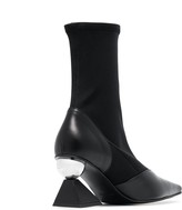 Thumbnail for your product : YUUL YIE Black Glam 70 Leather Boots
