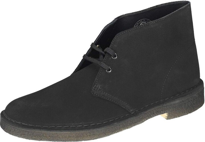 mens black desert boots uk