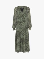 Thumbnail for your product : Live Unlimited Curve Tiered Mesh Boho Dress, Green/Multi