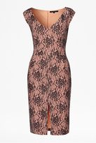 Thumbnail for your product : French Connection Lara lace v neck cap sleeve dress