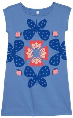 Tea Collection Butterfly & Flowers Graphic Dress