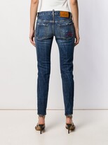 Thumbnail for your product : DSQUARED2 Cropped Slim-Fit Jeans