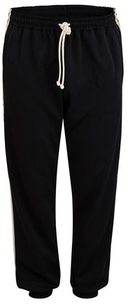 laminated sparkling gg jersey jogging pant